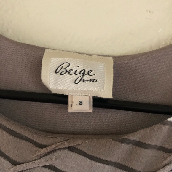 ⚡️Beige by Eci brown and white dress - Picture 2 of 4